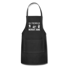 Load image into Gallery viewer, All The Grills Want Me BBQ Apron - The Kettle Guy
