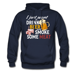 Drink Beer And Smoke Meat BBQ Hoodie - The Kettle Guy