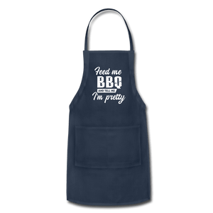 Feed Me BBQ And Tell Me I'm Pretty BBQ Apron - The Kettle Guy