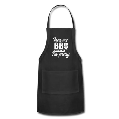 Feed Me BBQ And Tell Me I'm Pretty BBQ Apron - The Kettle Guy