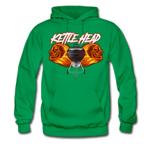 Load image into Gallery viewer, Kettle Head Flaming Skull BBQ Hoodie - The Kettle Guy
