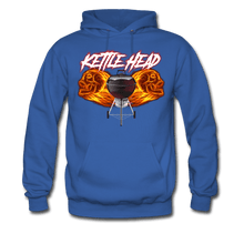 Load image into Gallery viewer, Kettle Head Flaming Skull BBQ Hoodie - The Kettle Guy
