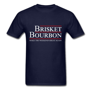 Men's Brisket and Bourbon Election BBQ T-shirt - The Kettle Guy