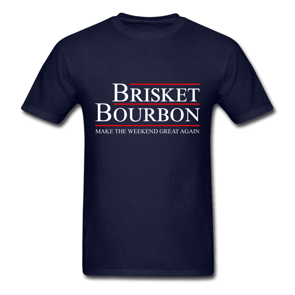 Men's Brisket and Bourbon Election BBQ T-shirt - The Kettle Guy