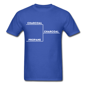 Men's Charcoal Wins Bracket BBQ T-shirt - The Kettle Guy