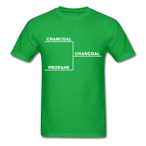 Men's Charcoal Wins Bracket BBQ T-shirt - The Kettle Guy