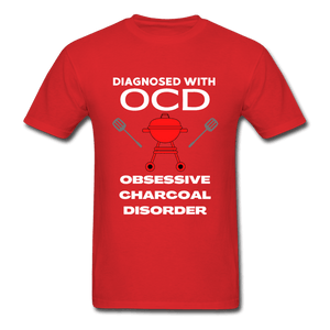 Men's Diagnosed With OCD BBQ T-Shirt - The Kettle Guy