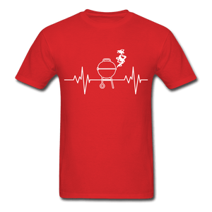 Men's Grill Heartbeat BBQ T-Shirt - The Kettle Guy
