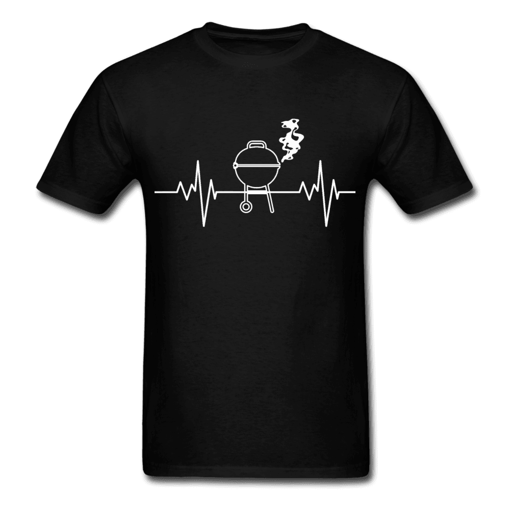 Men's Grill Heartbeat BBQ T-Shirt - The Kettle Guy