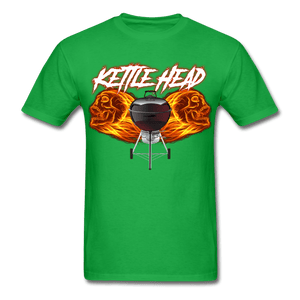 Men's Kettle Head Flaming Skull BBQ T-Shirt - The Kettle Guy