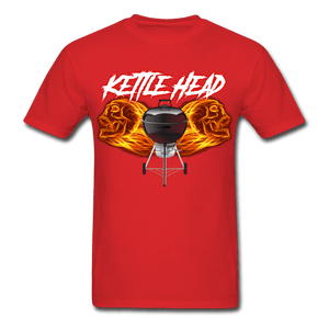 Men's Kettle Head Flaming Skull BBQ T-Shirt - The Kettle Guy