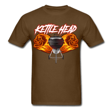 Load image into Gallery viewer, Men&#39;s Kettle Head Flaming Skull BBQ T-Shirt - The Kettle Guy
