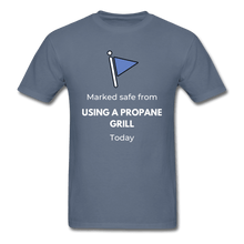 Load image into Gallery viewer, Men&#39;s Marked Safe From Propane BBQ T-Shirt - The Kettle Guy
