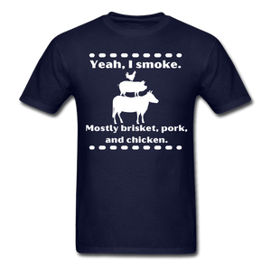Men's Yeah, I smoke BBQ T-Shirt - The Kettle Guy