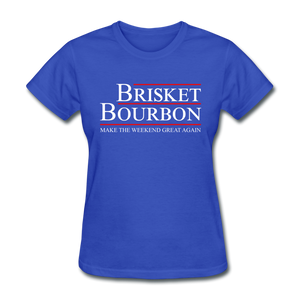 Brisket and Bourbon - royal blue