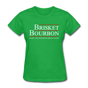 Brisket and Bourbon - bright green