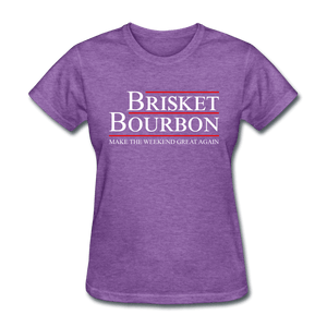 Women's Brisket and Bourbon Election BBQ T-Shirt - The Kettle Guy