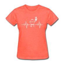 Load image into Gallery viewer, Women&#39;s Grill Heartbeat - heather coral
