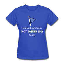 Load image into Gallery viewer, Marked Safe From No BBQ - royal blue

