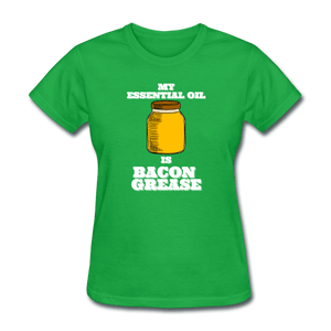 My Essential Oil is Bacon Grease - bright green