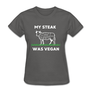 My Steak was Vegan - charcoal