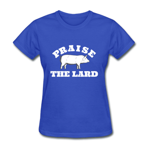 Praise The Lard - royal blue
